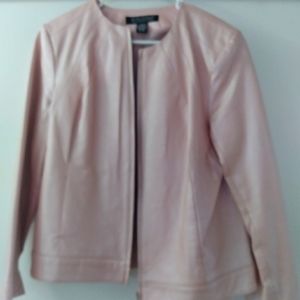 Leather Polyester JacketSize -Color - Light Pink/Mauve